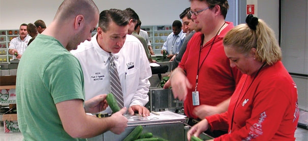 The Inspection Team: Humans and equipment both needed to assure top quality fresh-cut