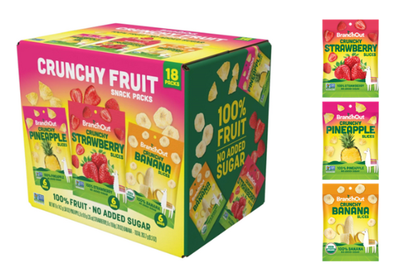 BranchOut launches new crunchy fruit crisps multipack